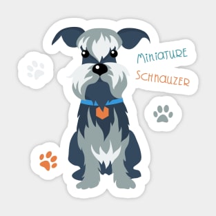 dog Miniature Schnauzer Sticker